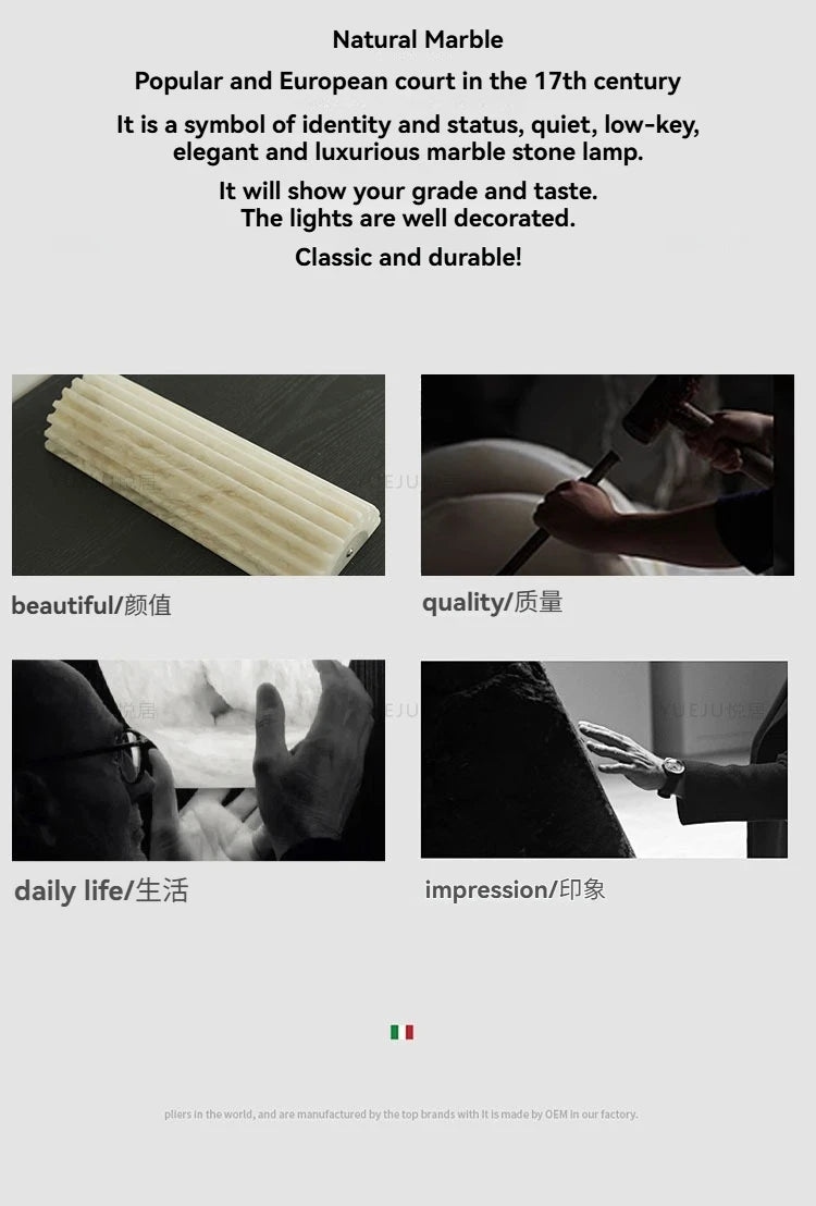 Marble LED Wall Lamp Minimalist Indoor Decoration Light for Living Room Background Wall Entryway Corridor Bedside Lighting — room setting