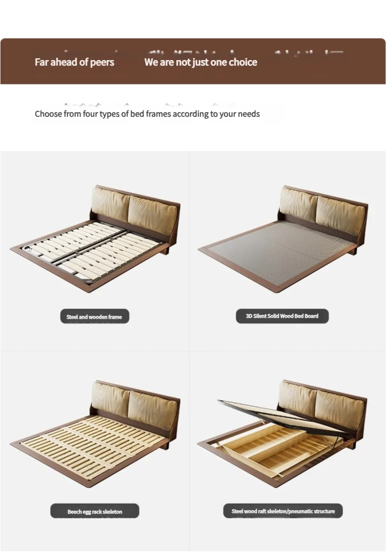 Italian Modern Storage Bed - Hotel Grade White