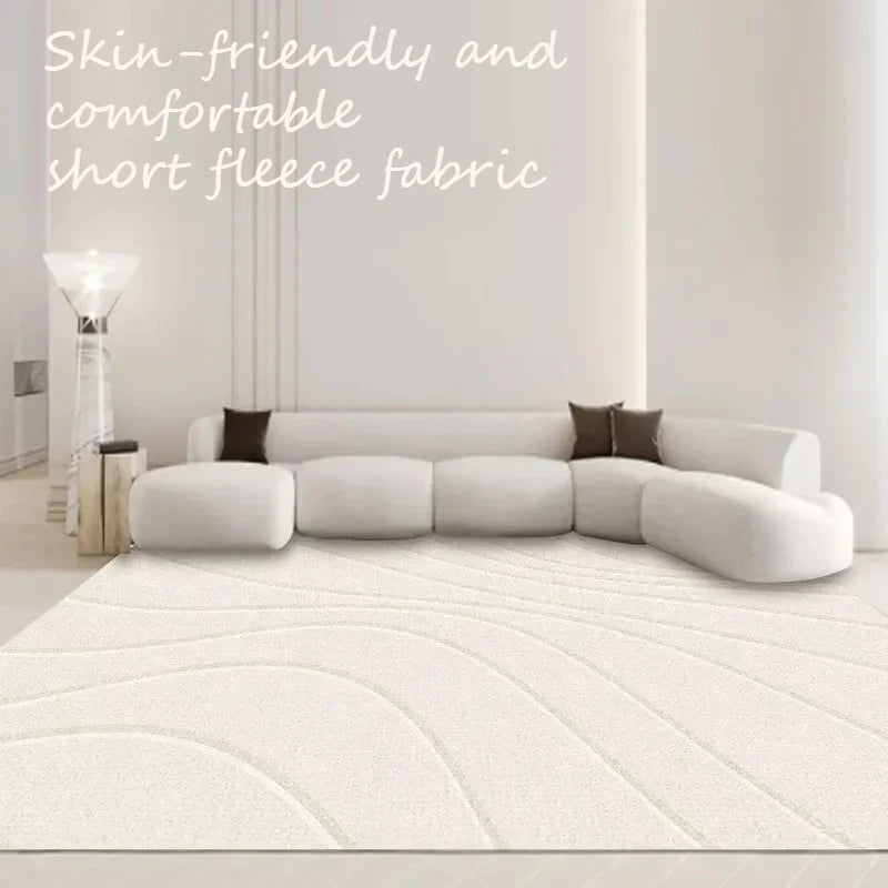Beige Modern Area Rug — Soft Anti-Slip — main product view