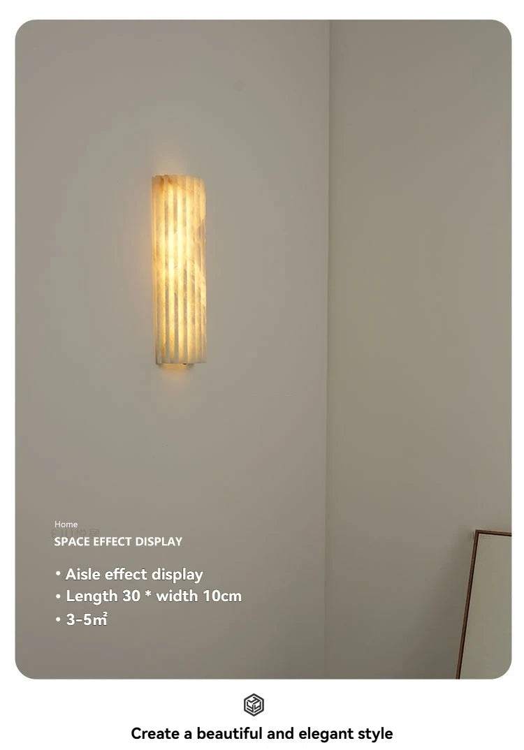 Marble LED Wall Lamp Minimalist Indoor Decoration Light for Living Room Background Wall Entryway Corridor Bedside Lighting — image 12