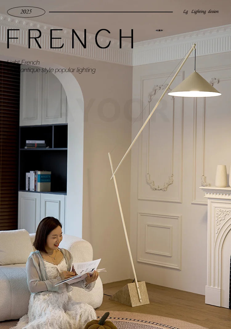 French Marble Floor Lamp — Nordic Modern Standing Light