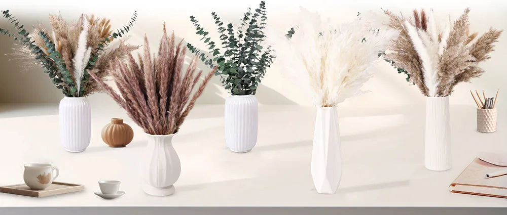 Autumn Pampas & Bunny Tails Dried Bouquet — Boho Vase Filler