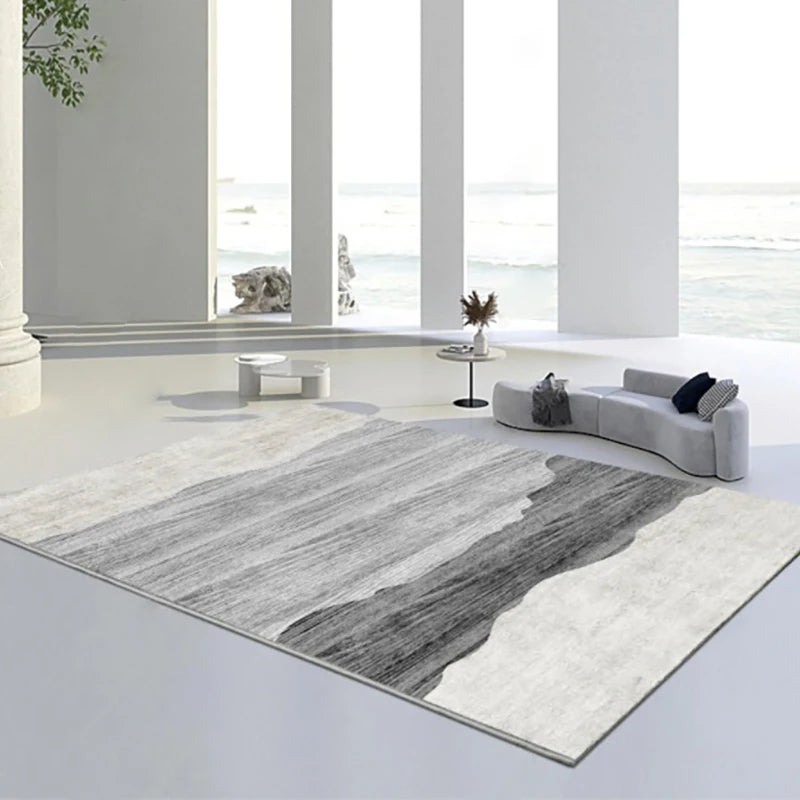 Modern Simple Woolen Area Rug — Light Luxury
