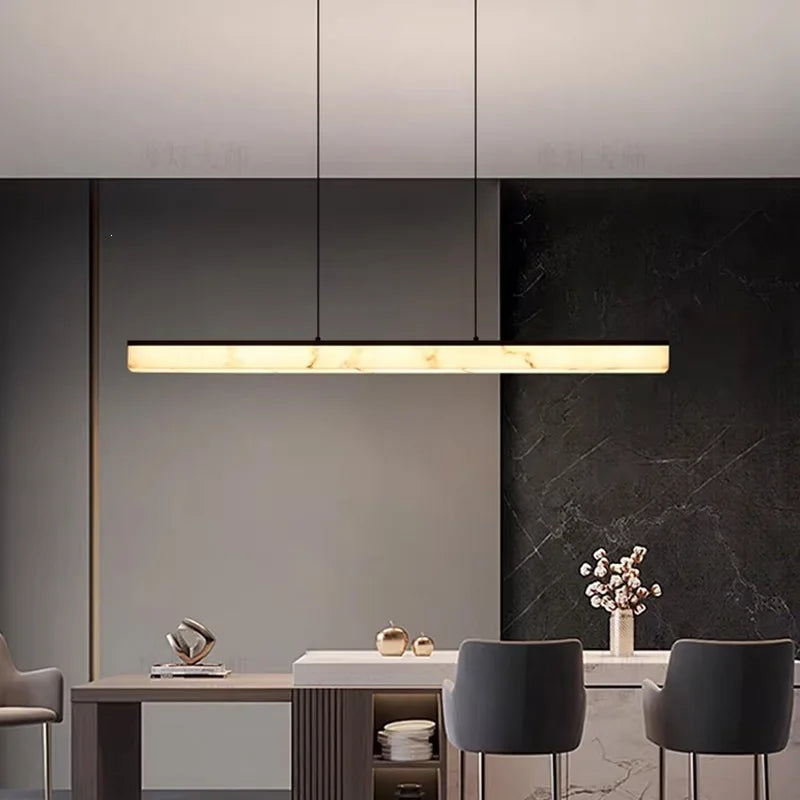 Nordic Long Line Pendant Lamp Luxury Led Pendant Light Dining Table Areas Chandelier  Suspension Luminaire Room Decor — alternate view