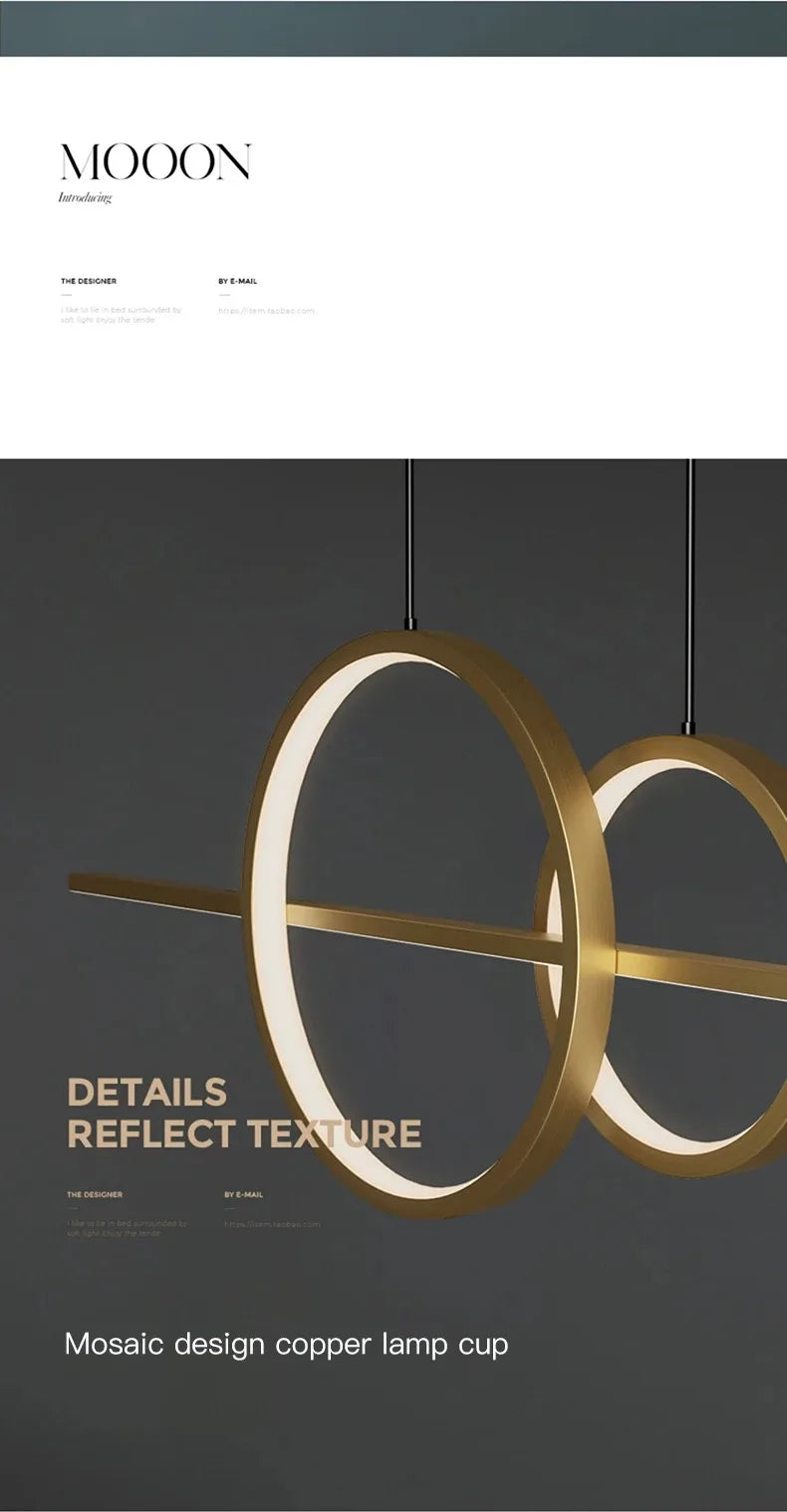 Modern Luxury Simple Gold Chandeliers Black Lighting Living Dining Room Home Decor Hanging Lamp Restaurant Island Bar Fixture — image 15