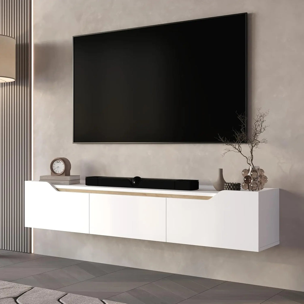 66" Floating TV Stand — Wall Mounted for 55"-75" TVs