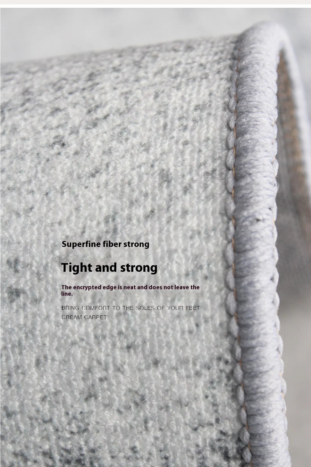 Modern Simple Woolen Area Rug — Light Luxury