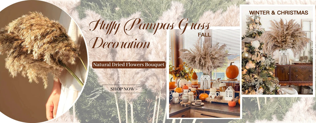 Dried Pampas & Reed Mix Bundle — 30-Piece