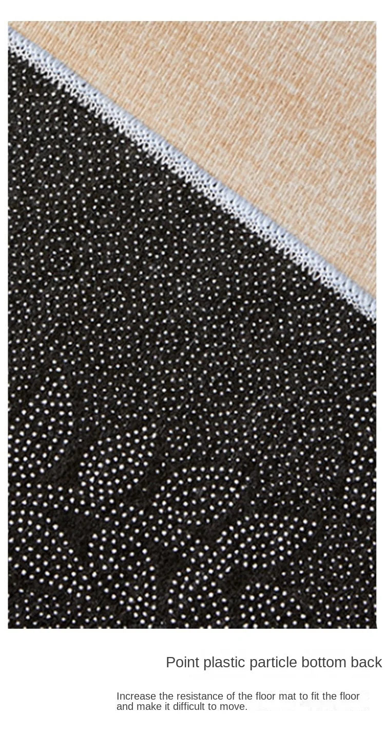 Cream Lineage Area Rug — Anti-Slip Washable — alternate angle view