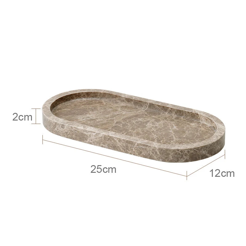 Emperador Marble Bathroom Accessory Set — 8-Piece
