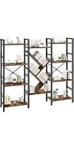 69" Tall Bookcase with Storage Doors — 6-Shelf Display Shelf