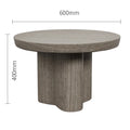 Wabi-Sabi Side Table - Italian Minimalist