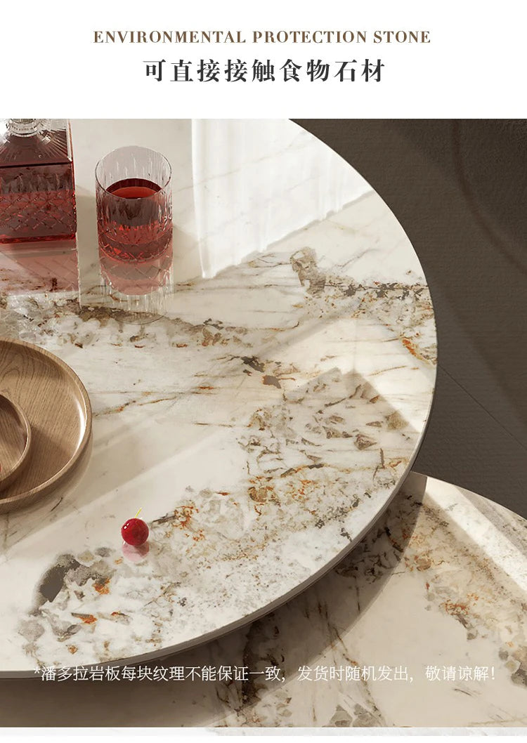 Sculptural Marble Coffee Table - European Glam