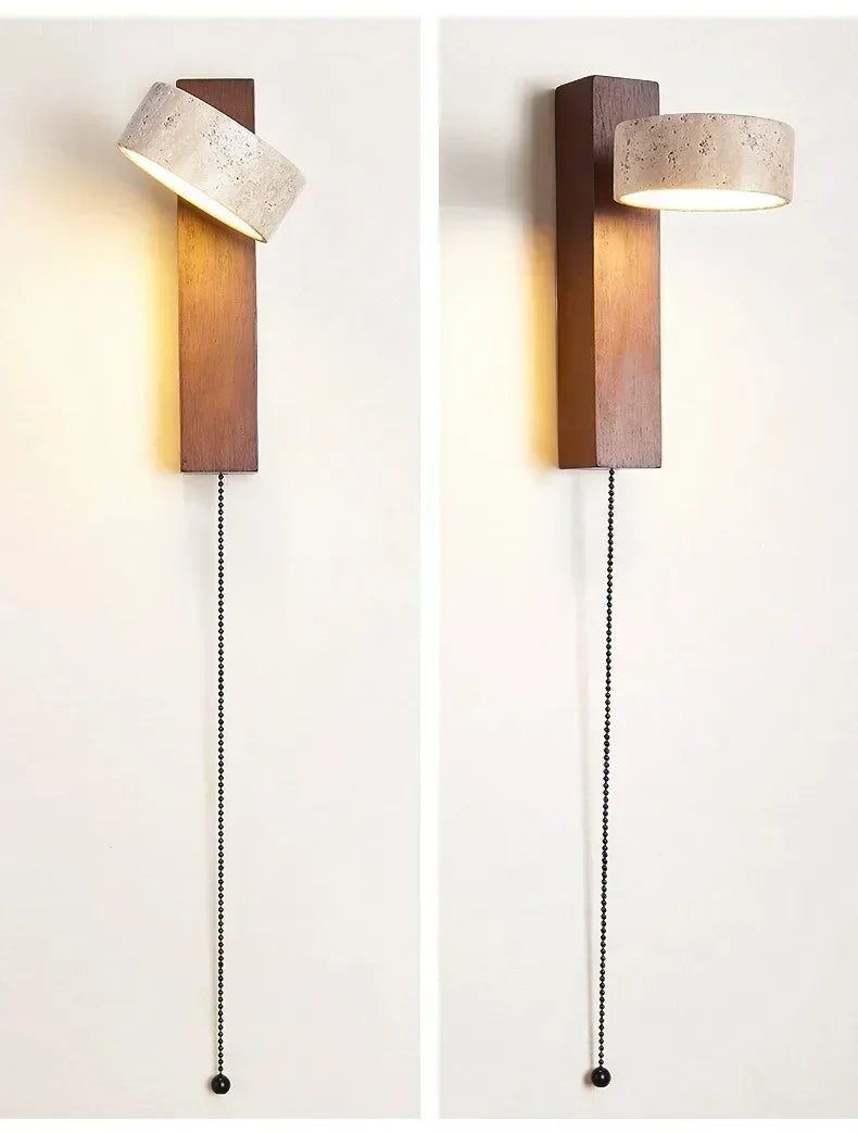 Rotatable Limestone LED Wall Lamp
