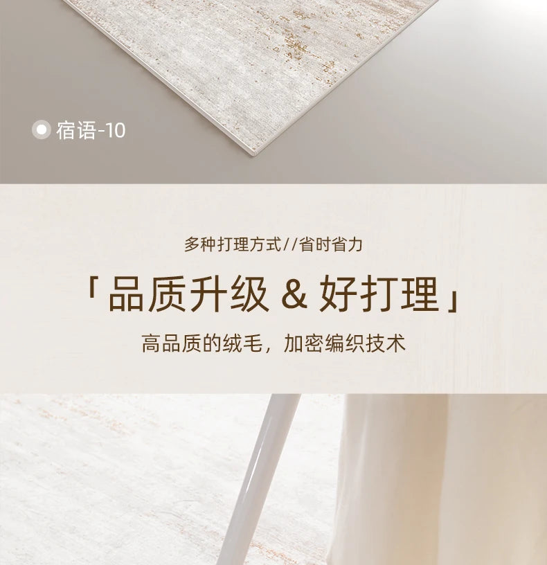 Italian Minimalist Plush Area Rug — Light Luxury
