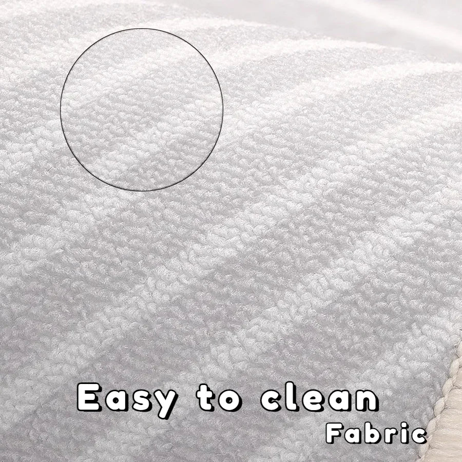 Beige Modern Area Rug — Soft Anti-Slip