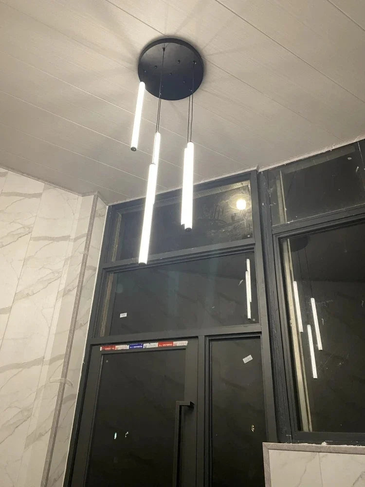 LED Long Chandelier Modern Home Decoration Pendant Lights Minimalist Attic Living Room Staircase Lighting Indoor Hanging Lamps — image 10