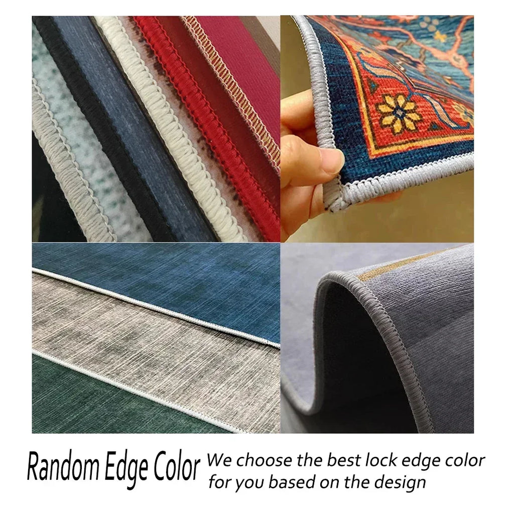 Abstract Easy-Clean Area Rug — Non-Slip Customizable