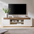 Thick block modern TV stand for TVs up to 80 inches