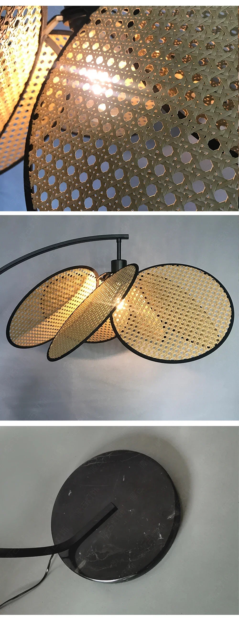 Rattan LED Lighting Floor Lamps Nightlight Home Decor Living Room Stand Light Bedside Lamp for Bedroom — image 22