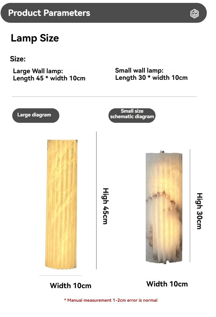 Marble LED Wall Lamp Minimalist Indoor Decoration Light for Living Room Background Wall Entryway Corridor Bedside Lighting — image 14