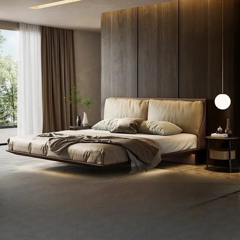 Italian Modern Storage Bed - Hotel Grade White