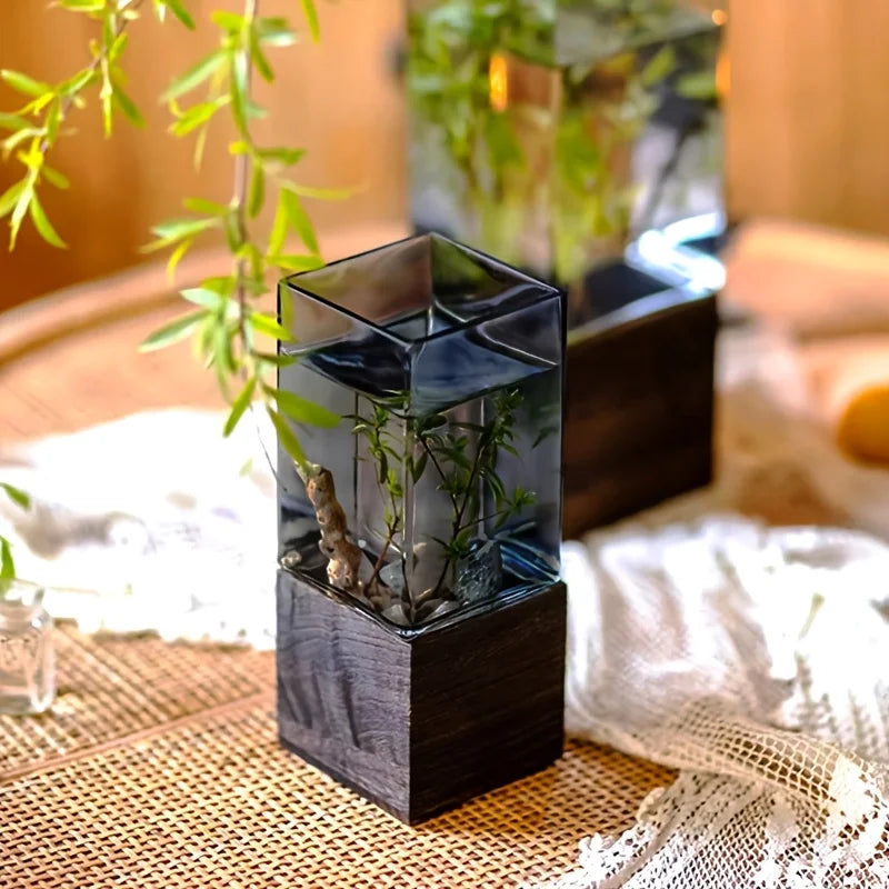 Nordic Acrylic Vase with Base — 4 Sizes