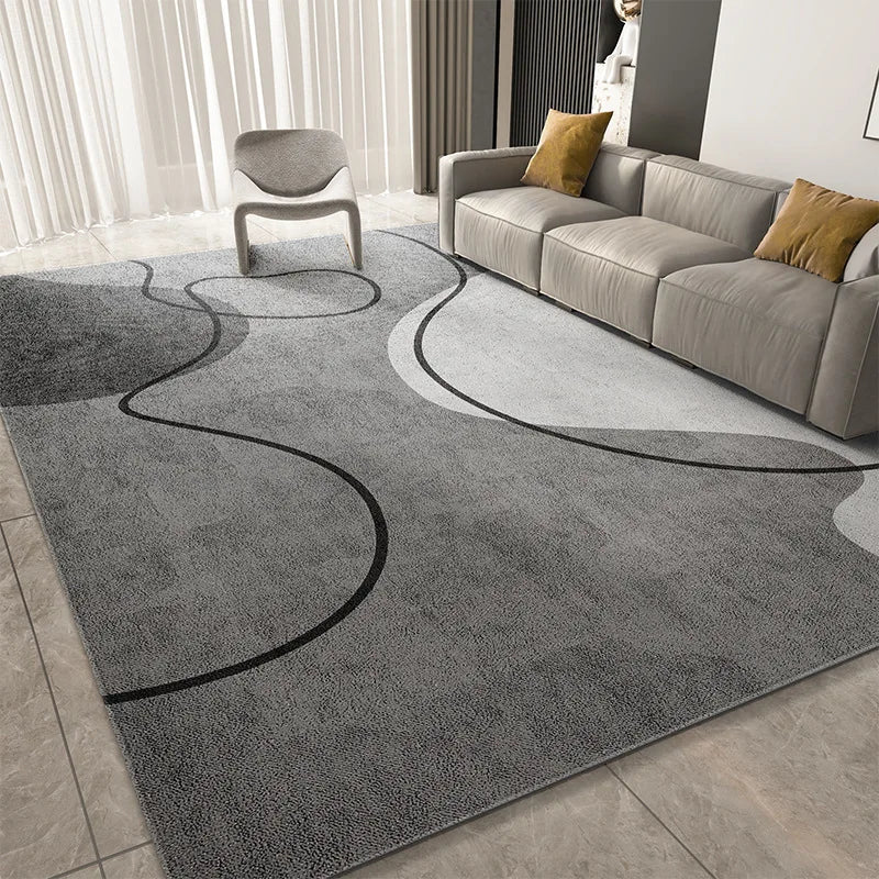 Modern Geometric Area Rug — Easy Clean Non-Slip — main product view