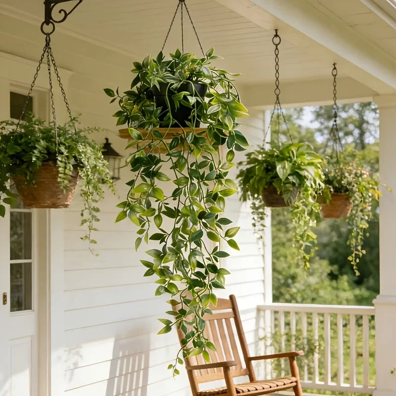 Artificial Mandala Fake Vine Wall Decor for Living Room Office Bathroom Wedding Party Garden Spring Decor Without Pot — feature detail