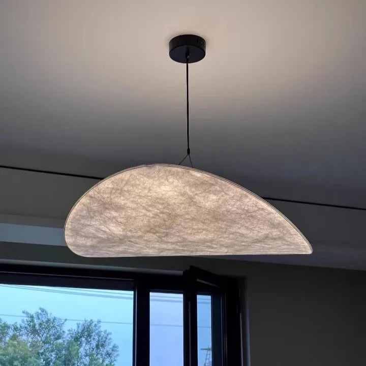 Nordic Silk LED Pendant Lamp for Living Room Home Decor Suspension Chandelier Indoor Hanging Fixture Warm Led Luminaire — detail view