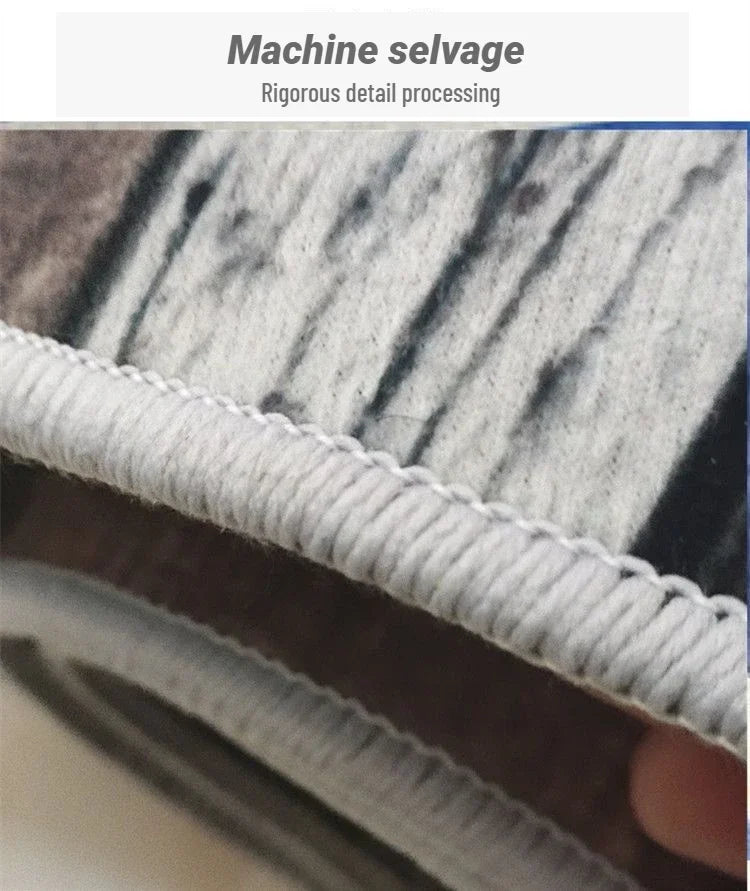 Light Luxury Grey Area Rug — Washable Non-Slip — feature view