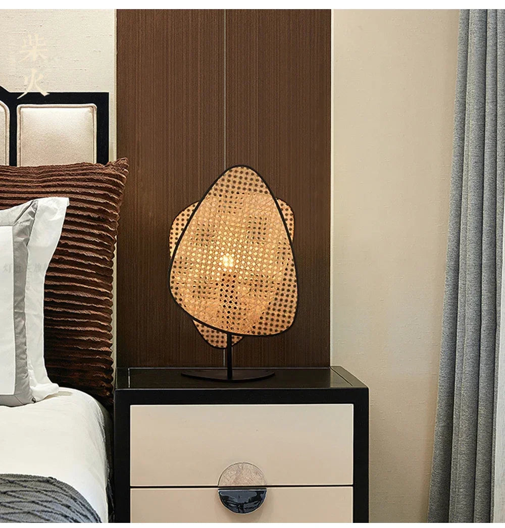 Rattan LED Lighting Floor Lamps Nightlight Home Decor Living Room Stand Light Bedside Lamp for Bedroom — image 19