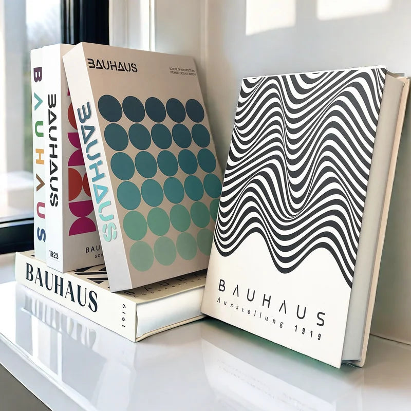 Faux Book Storage Box — Bauhaus Style Accent, 10.5"