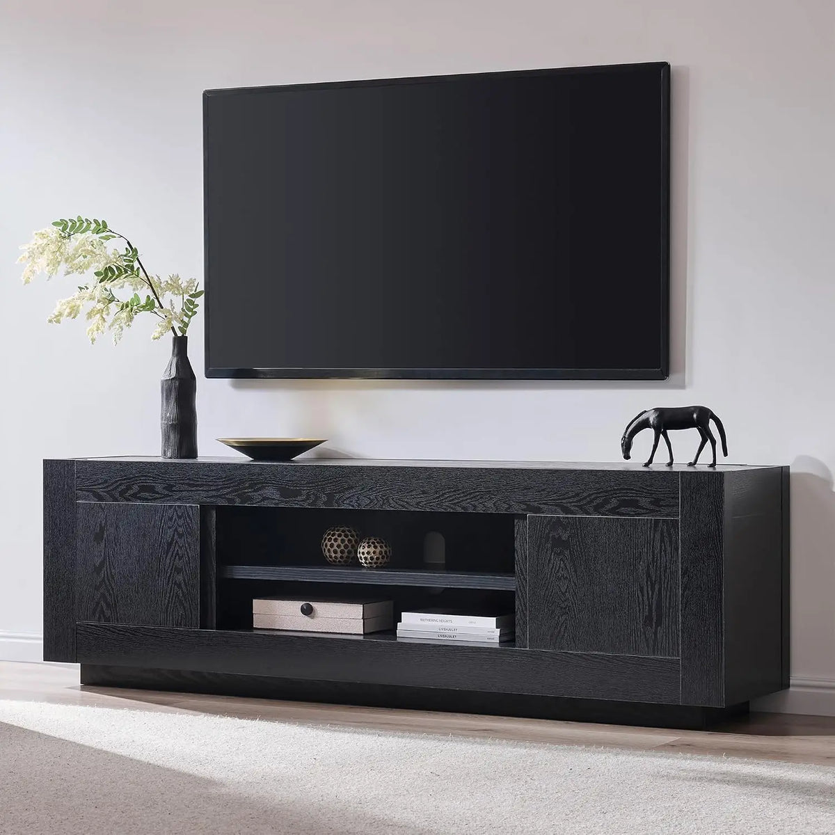 Thick Block Modern TV Stand — 70"