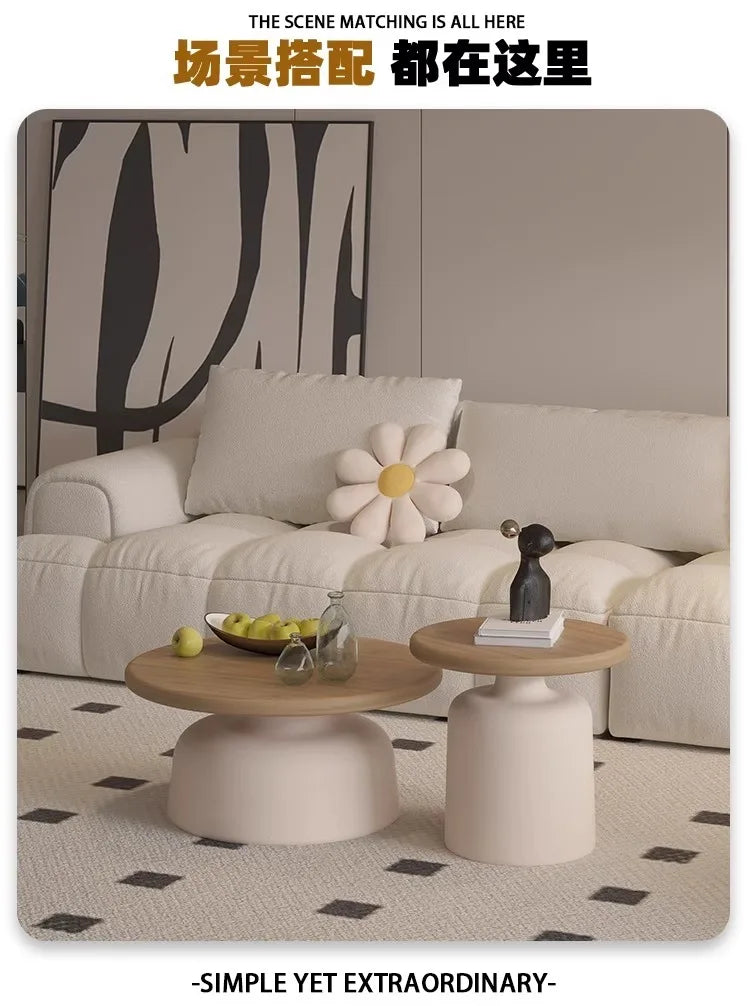 Nordic Oak Coffee Table - Minimalist with Storage