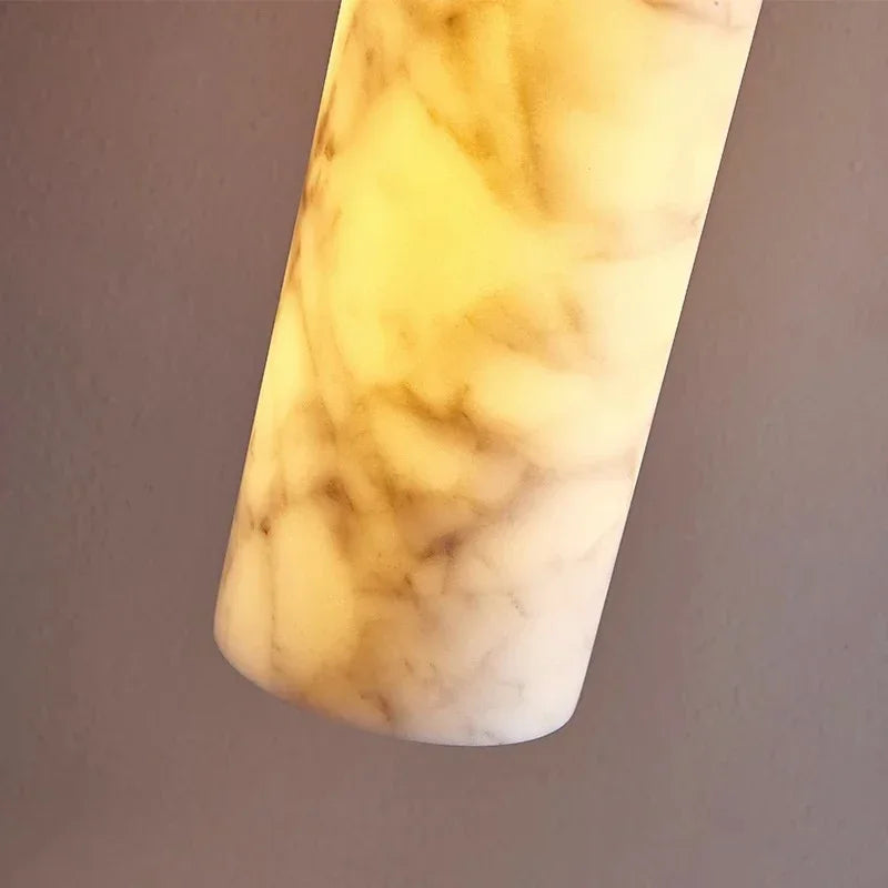 Wabi-sabi Style Bedroom Bedside Chandelier Bar Island Cream  Designer Hotel Natural Marble Lamps Room Decor — alternate view