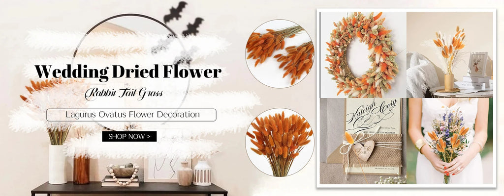 Autumn Pampas & Bunny Tails Dried Bouquet — Boho Vase Filler