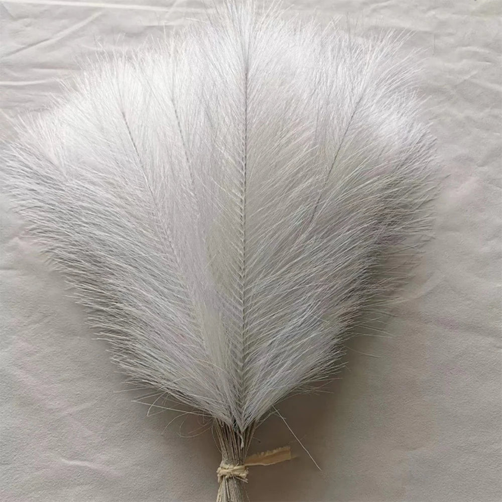 Fluffy Pampas Grass Bundle — Boho Faux Reed Decor, 16.5in
