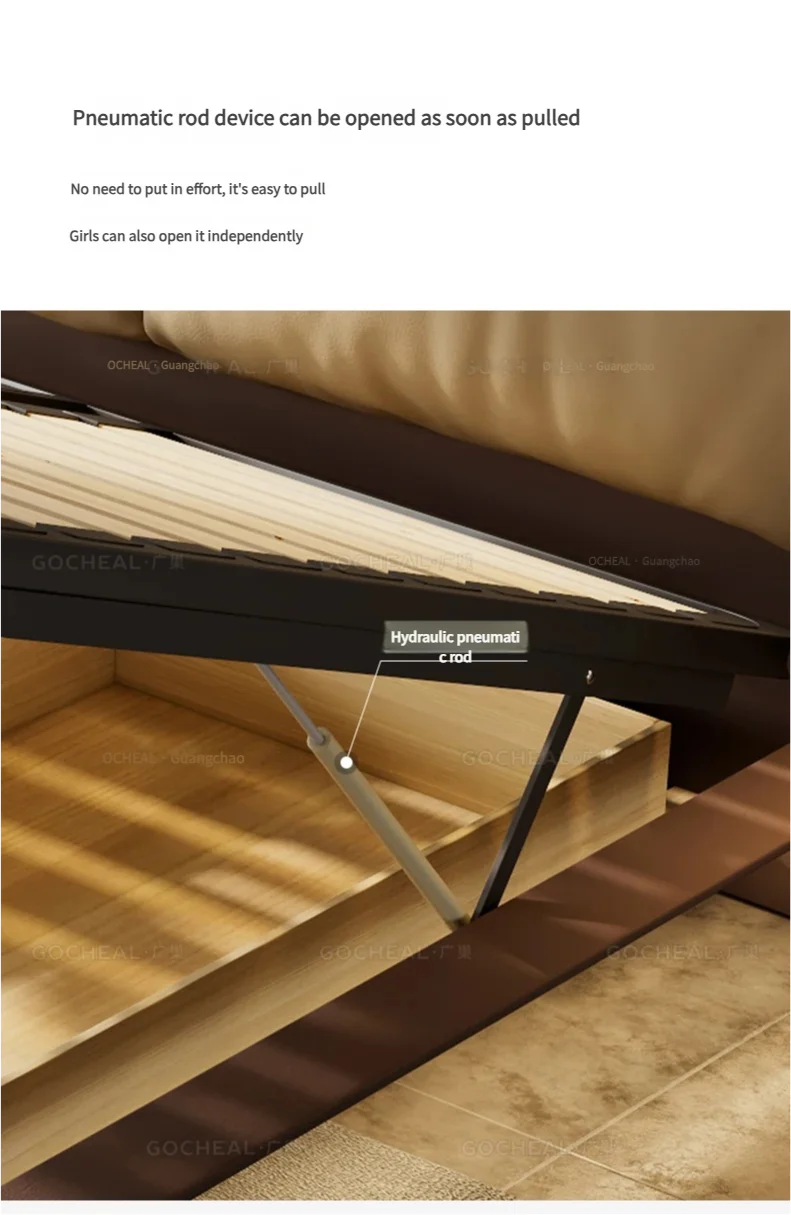 Italian Modern Storage Bed - Hotel Grade White