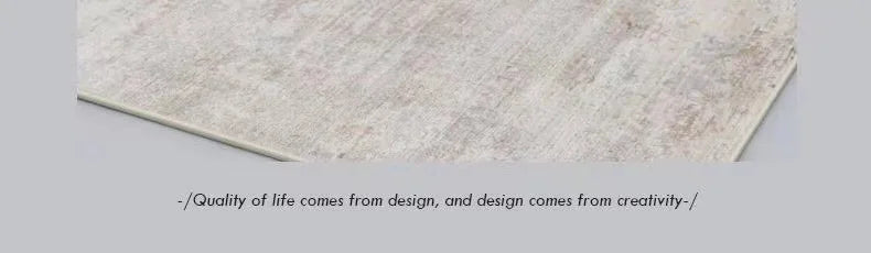 Modern Abstract Plush Area Rug — Thick Grey — specification view