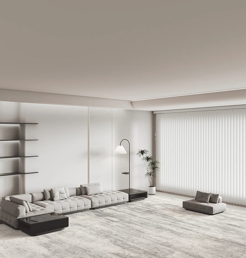 Italian Minimalist Plush Area Rug — Light Luxury