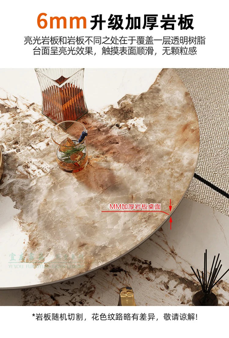 Sculptural Marble Coffee Table - European Glam