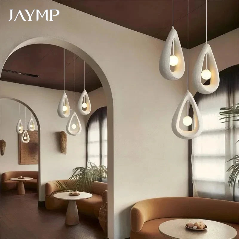 Japanese Wabi-Sabi Pendant Light — Nordic Dining Room Lamp