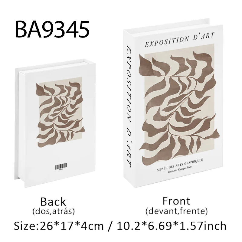 Faux Book Storage Box — Bauhaus Style Accent, 10.5"