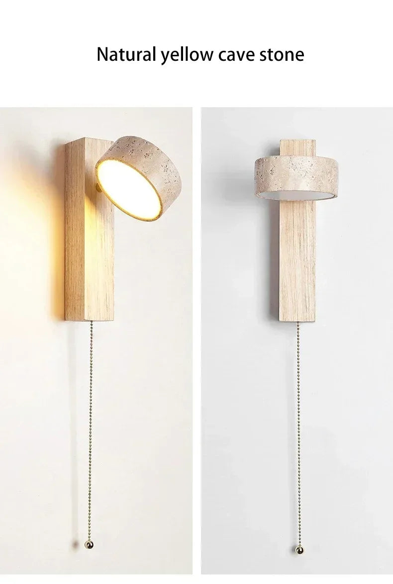 Rotatable Limestone LED Wall Lamp