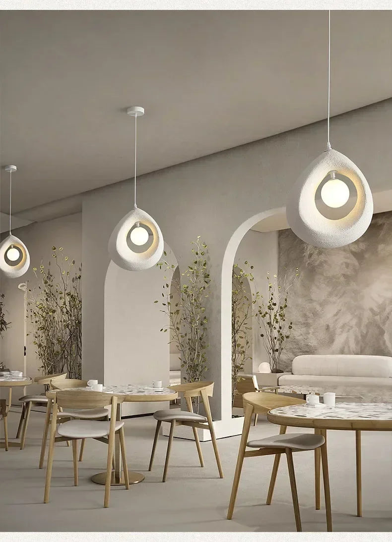 Japanese Wabi-Sabi Pendant Light — Nordic Dining Room Lamp