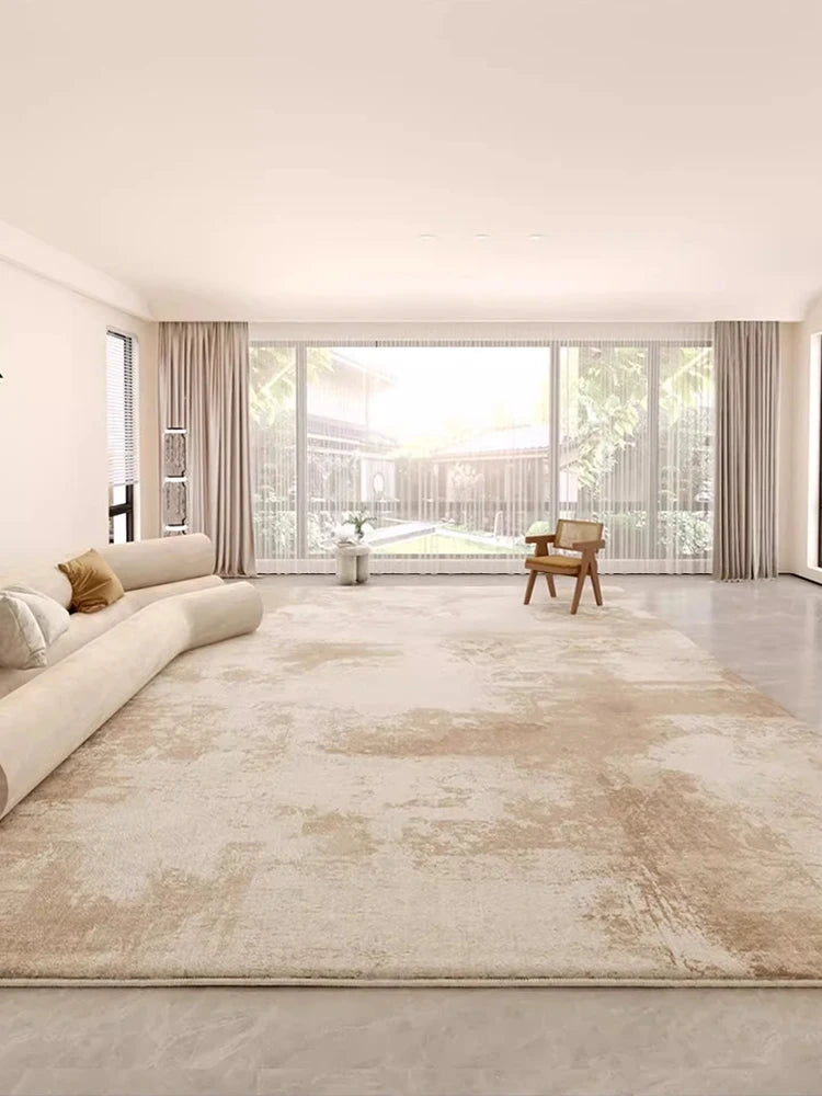 Modern Light Luxury Washed Area Rug — Wipeable — main product view