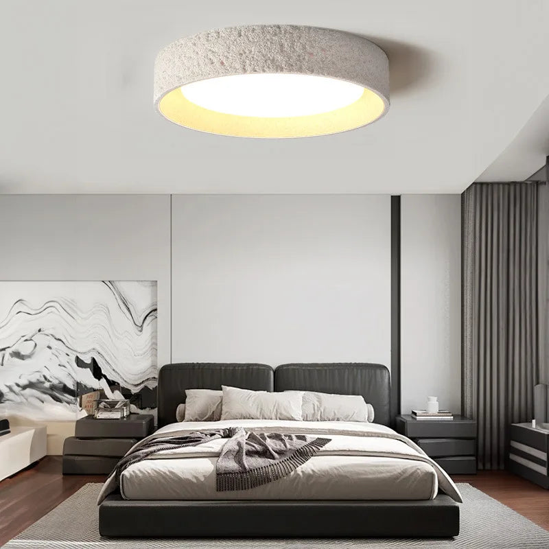 Nordic Wabi-Sabi LED Ceiling Light — Ironware & Acrylic Fixture