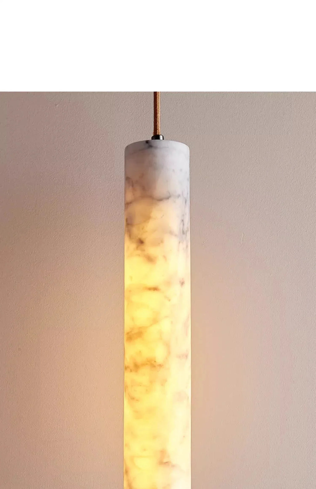 Wabi-sabi Style Bedroom Bedside Chandelier Bar Island Cream  Designer Hotel Natural Marble Lamps Room Decor — image 9