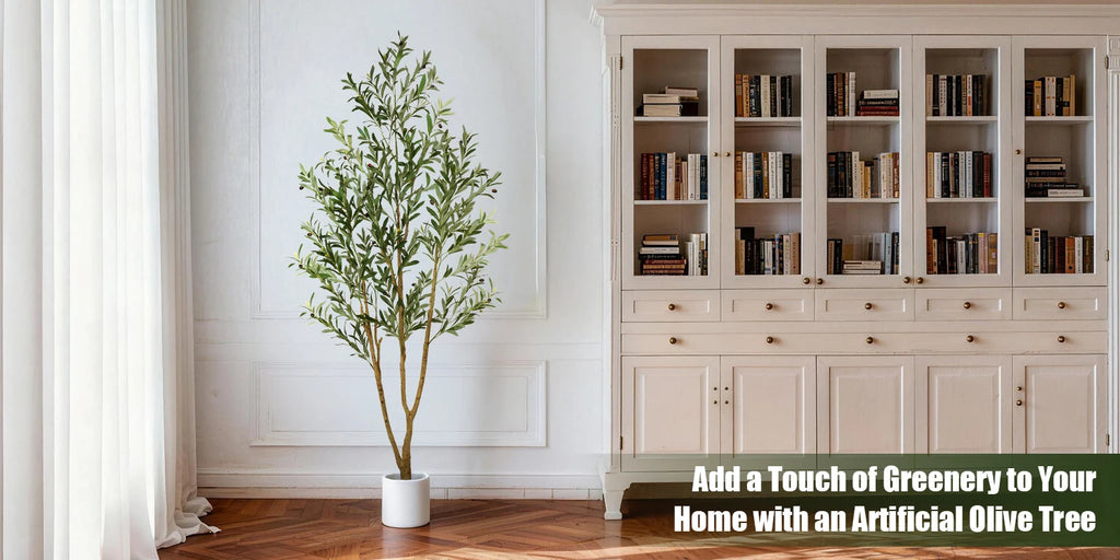 5/6/7ft Olive Trees Artificial Indoor Outdoor Faux Olive Tree with White Tall Planter, Artificial Plants with Natural Wood Trunk and Lifelike Fruits for Home Office Decor — image 14